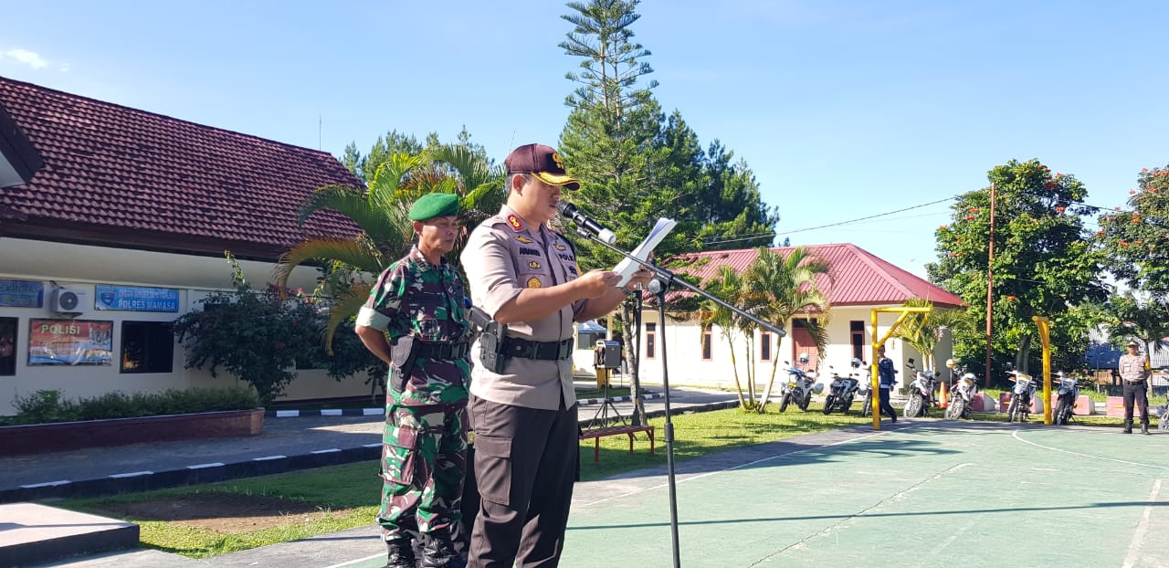 Polres Mamasa Gelar Apel Pasukan Pengamanan Pemilu 2019