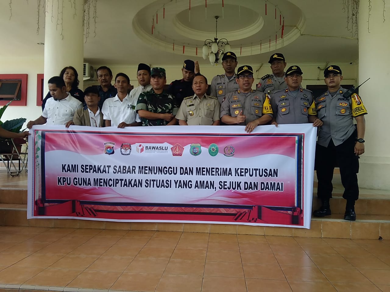 Usai Pemilu, Bupati Pasangkayu dan Forkpimda Deklarasi Damai