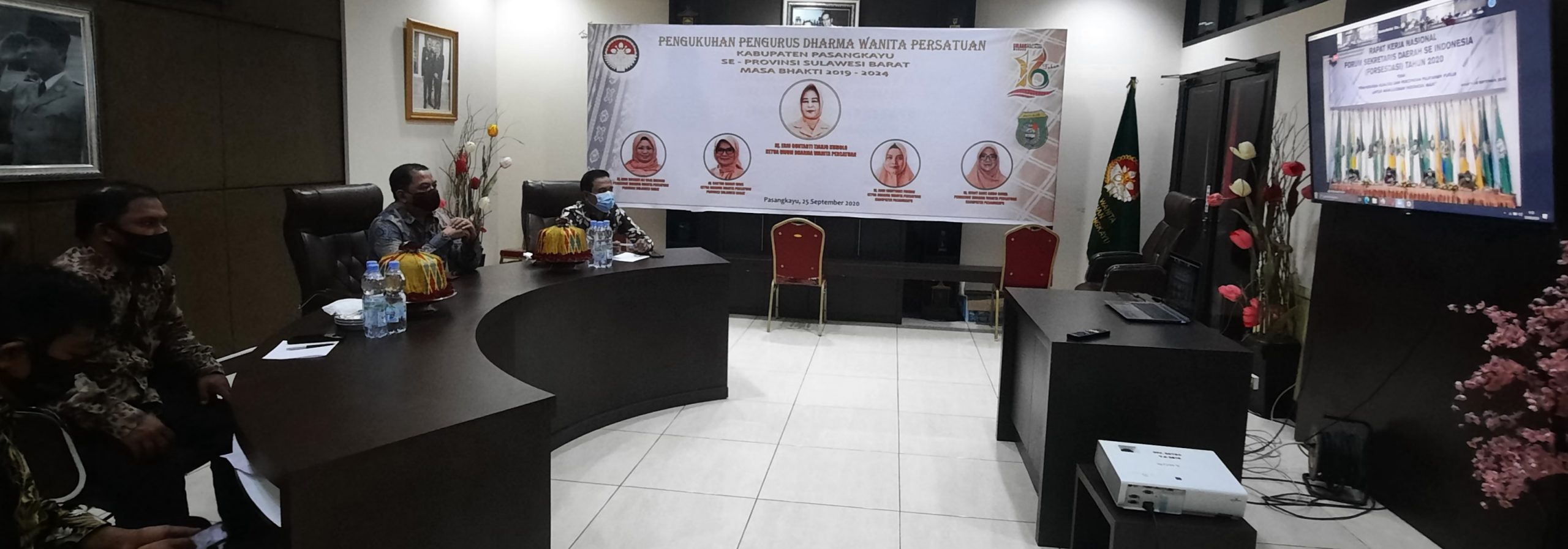 Sekkab Pasangkayu Ikuti Rakernas FORSESDASI Via Virtual