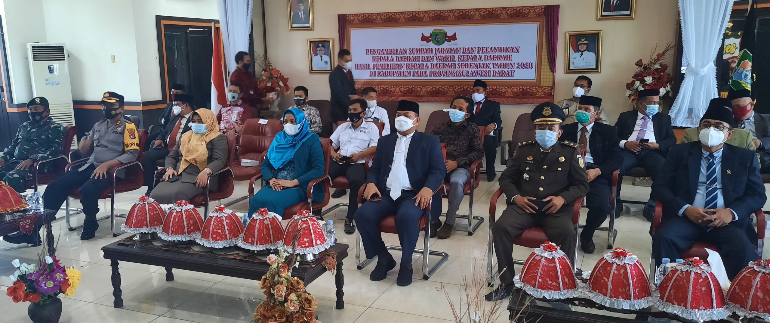 Secara Virtual, Sekkab Pasangkayu dan Forkopimda Kompak Saksikan Pelantikan