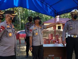 Kapolda Sulbar Tinjau Pos Sekat Perbatasan Sarjo
