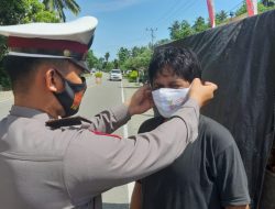Polres Pasangkayu Massif Operasi Prokes di Sarjo