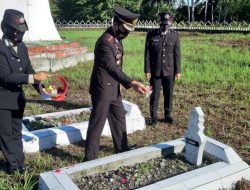 Sambut Hari Bhayangkara, Polres Pasangkayu Ziarah ke TMP Martajaya