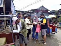 Pemuda, Komunitas dan Pelaku Usaha Bagikan 481 Box Makanan Bertepatan HUT Mamuju
