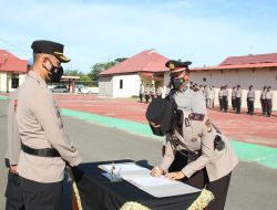 Kapolres Pasangkayu Pimpin Sertijab Kabag Ren