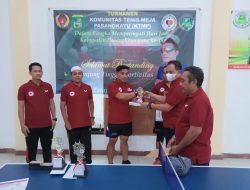 Sambut Ramadan, KTMP Gelar Turnamen Tenis Meja