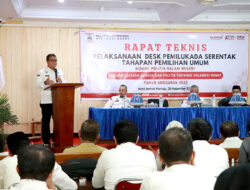Rapat Teknis Desk Pilkada Serentak dan Pemilu 2024, Sekprov: Semua Stakeholder Ikut Andil Sukseskan Pemilu
