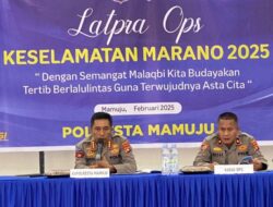 Polresta Mamuju Lat Pra Ops Keselamatan Lalu Lintas Marano 2025