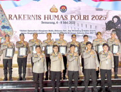 Bidang Humas Polda Sulbar Ukir Prestasi di Rakernis Humas Polri 2025