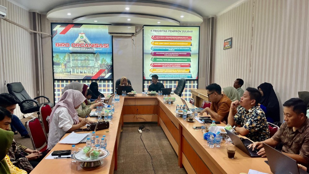 Pemprov Sulbar Perkuat Tata Kelola Pemerintahan Melalui Monev Penataan Perangkat Daerah