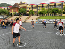 Semarak Hari Bhayangkara ke-79, Polda Sulbar Gelar Turnamen Sepak Takraw Antar Satker