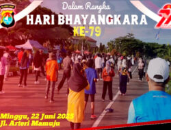 Semarak Hari Bhayangkara ke-79, Polda Sulbar Gelar Layanan Gratis di Car Free Day Mamuju