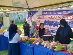 Pasar Murah Pemprov Sulbar di Lapangan Rangas Mamuju, Beras dan Bahan Pokok Lainnya Dijual dengan Harga Terjangkau