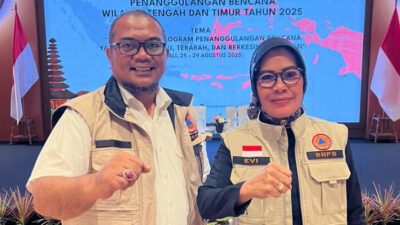 Sinergi Penanggulangan Bencana Wilayah Tengah dan Timur, Plt. Kalaksa BPBD Sulbar Hadiri Rakortek di Bali