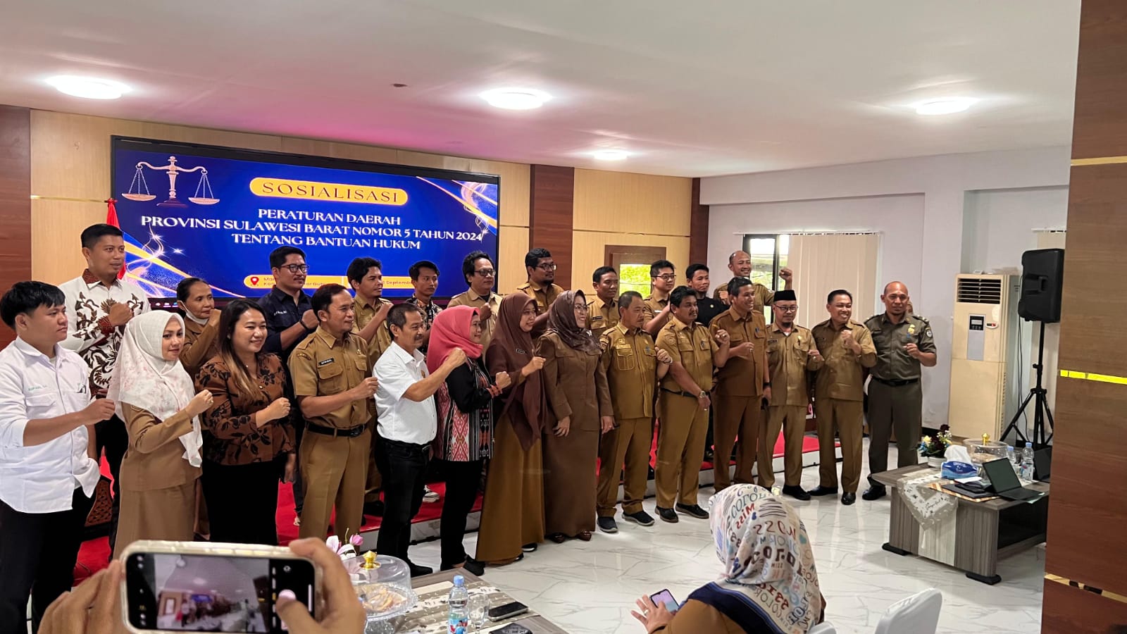 Dukung Tata Kelola yang Baik, Dinas PUPR Sulbar Ikuti Sosialisasi Perda Bantuan Hukum