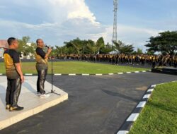 Kapolda Sulbar Pimpin Langsung Senam Bangun Gimistri dan Aksi Bersih-Bersih Mako Bersama Personel