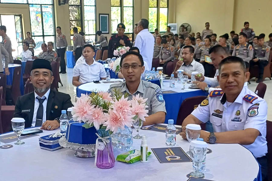 Kadishub Sulbar Hadiri HUT Lalu Lintas Bhayangkara ke-70 di Mapolda Sulbar