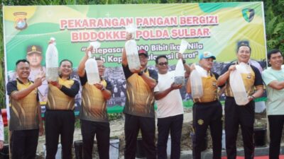 DKP Sulbar dan Polda Sulbar Kolaborasi Bangun Kemandirian Pangan dari Pekarangan
