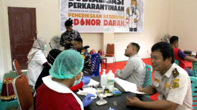 Dinkes Sulbar Gelar Donor Darah Kolaboratif di Balai Karantina Hewan, Ikan, dan Tumbuhan Sulbar