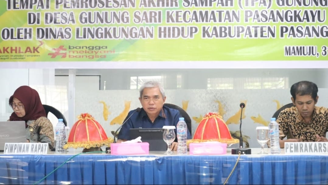 DLH Sulbar Gelar Rakor Pemeriksaan DPLH TPA Gunung Sari Pasangkayu, Pastikan Pengelolaan Lingkungan Berjalan Sesuai Prinsip Keberlanjutan