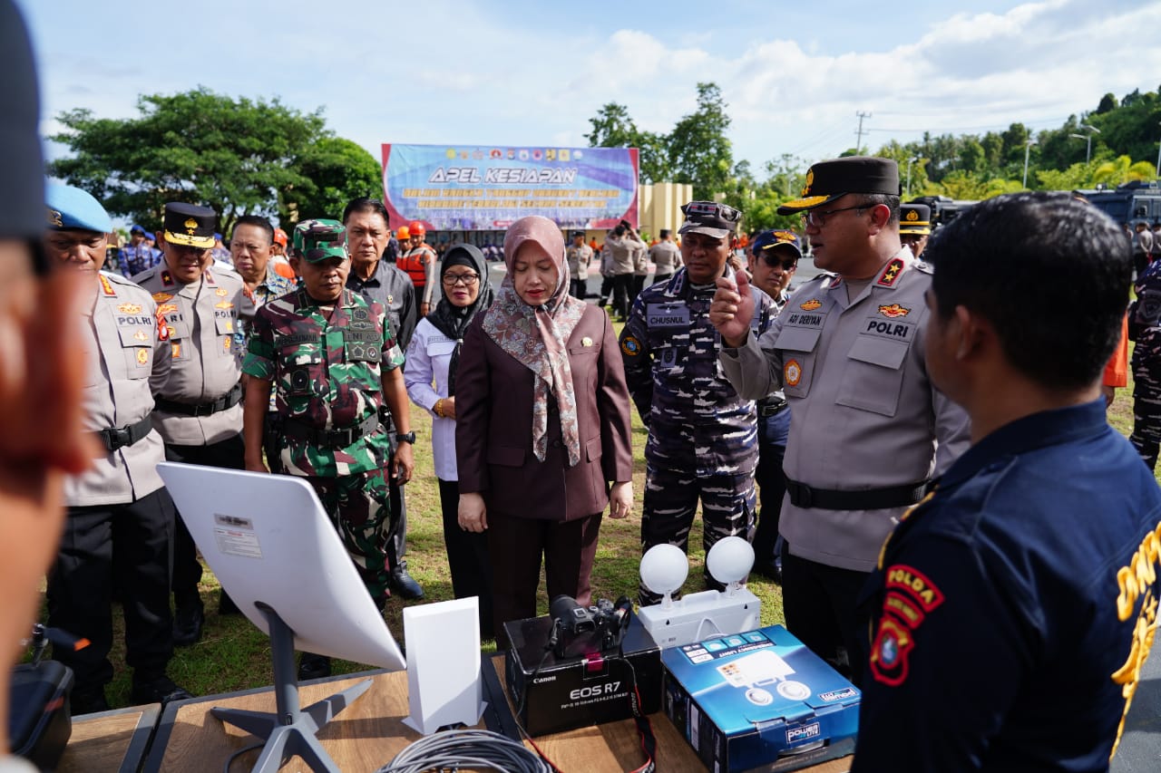 Polda Sulbar Gelar Apel Siaga Bencana, Tegaskan Kesiapan Hadapi Cuaca Ekstrem Dampak Hidrometeorologi