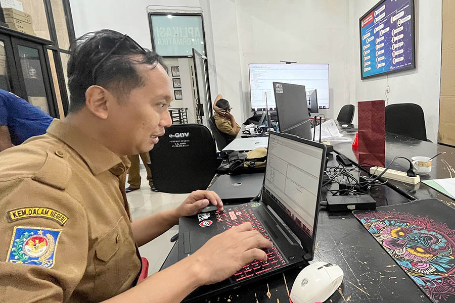 Tim SPBE Biro Organisasi Setda Sulbar Koordinasi ke Diskominfo SP Bahas Pengembangan Website