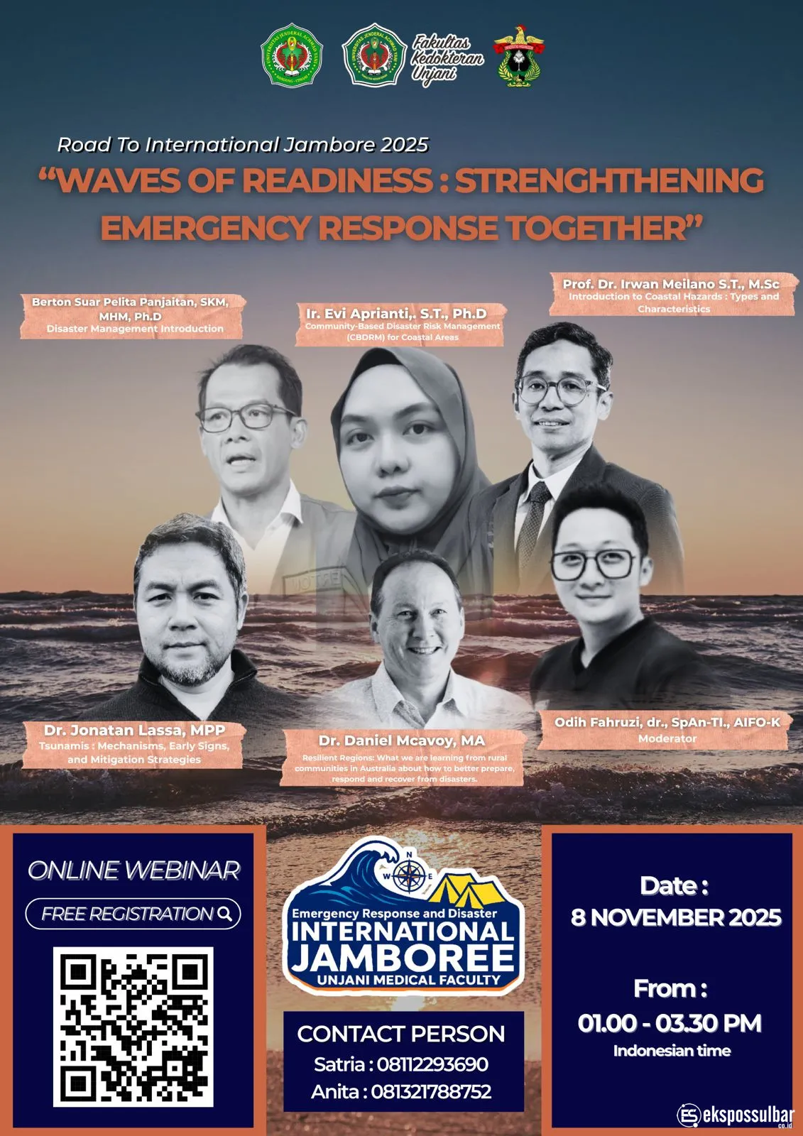 BPBD Sulbar Ikuti Seminar Umum 2025 “Gelombang Kesiapsiagaan: Memperkuat Respons Darurat Bersama”