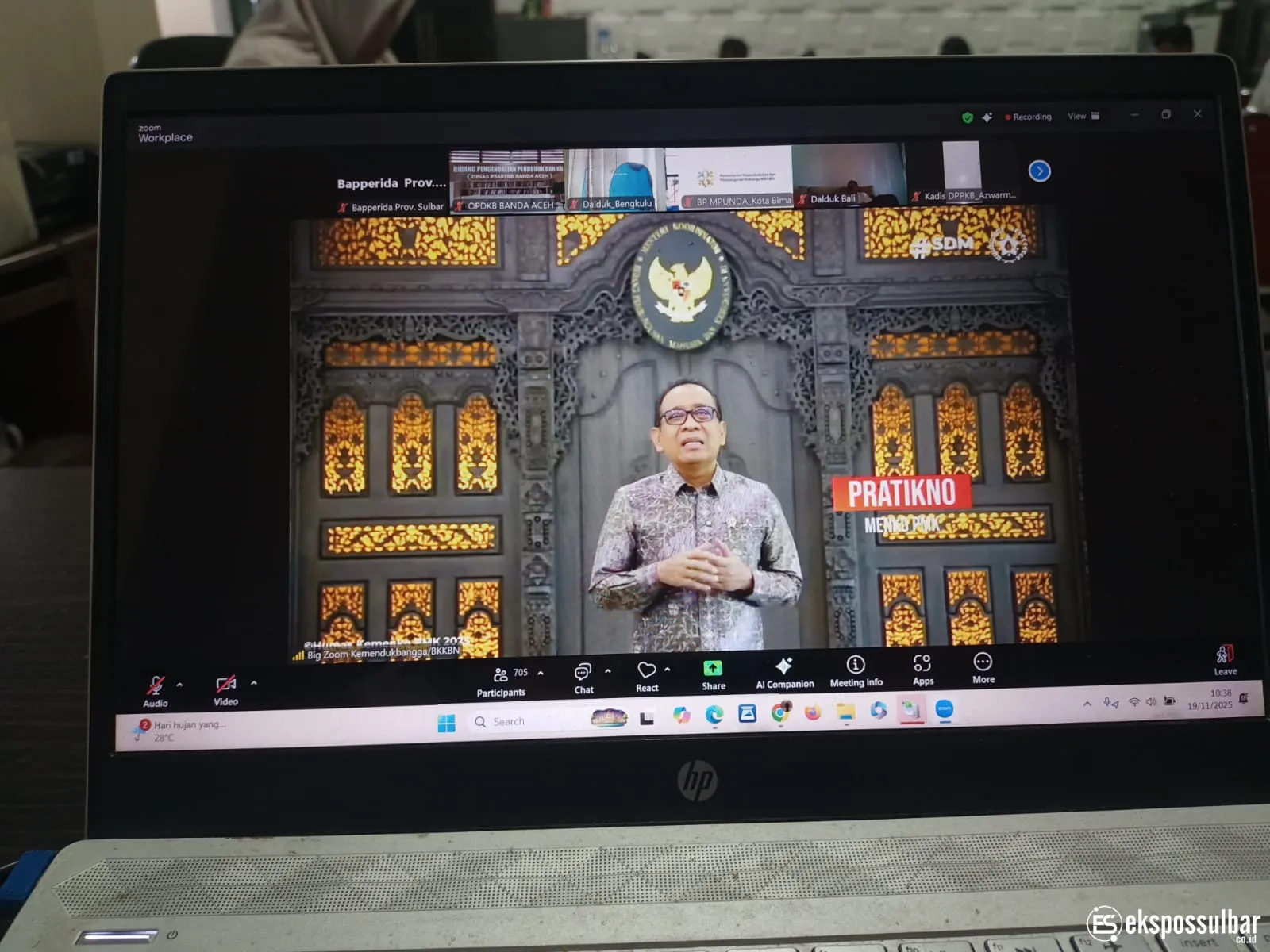 Bapperida Sulbar Hadiri Population and Development Forum: Teguhkan Komitmen Integrasi Isu Kependudukan Menuju Indonesia Emas 2045