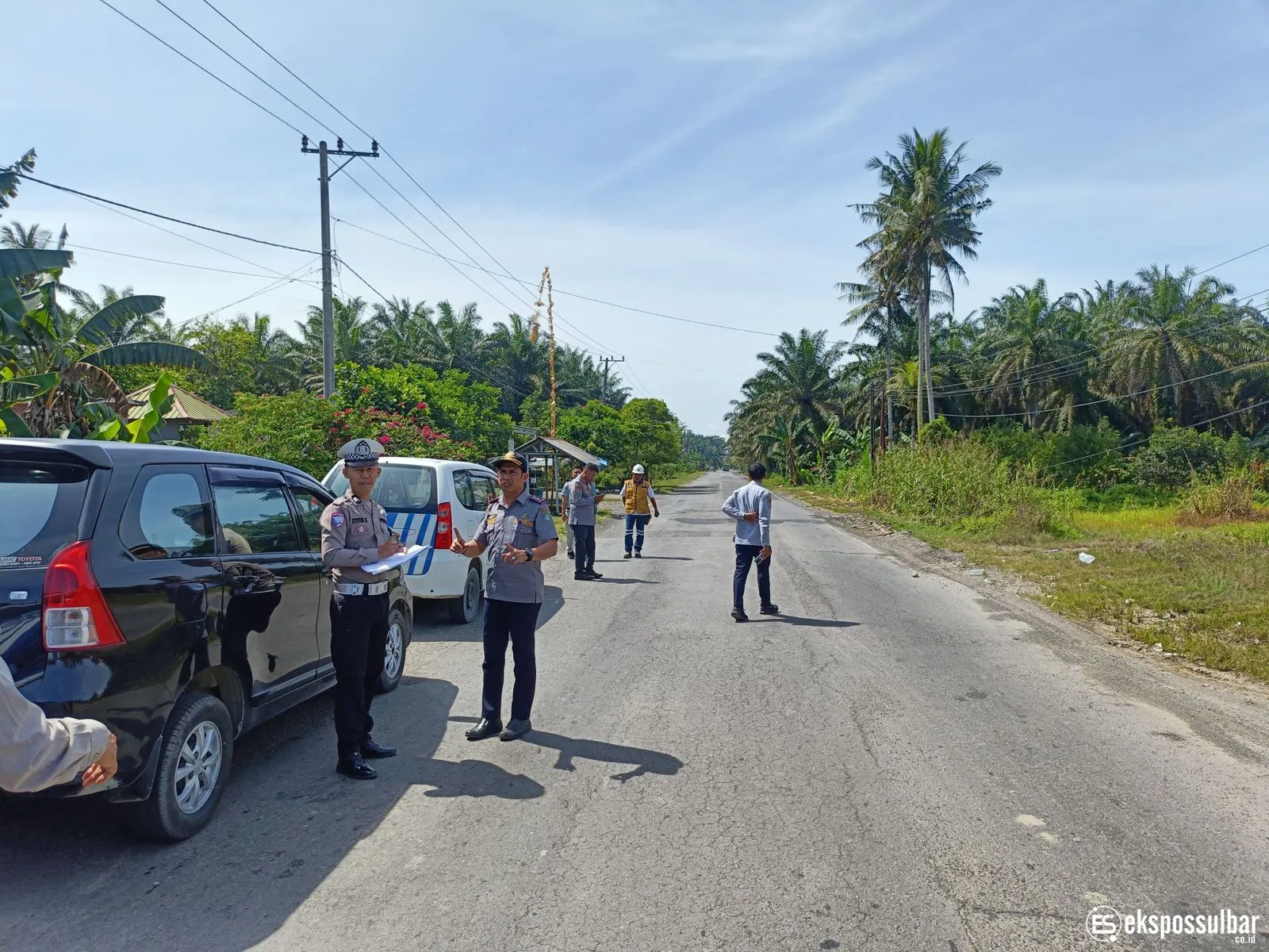 Subdit Kamsel Polda Sulbar Survey Sarana-Prasarana Jalan di Pasangkayu, Identifikasi Titik Rawan Lalu Lintas