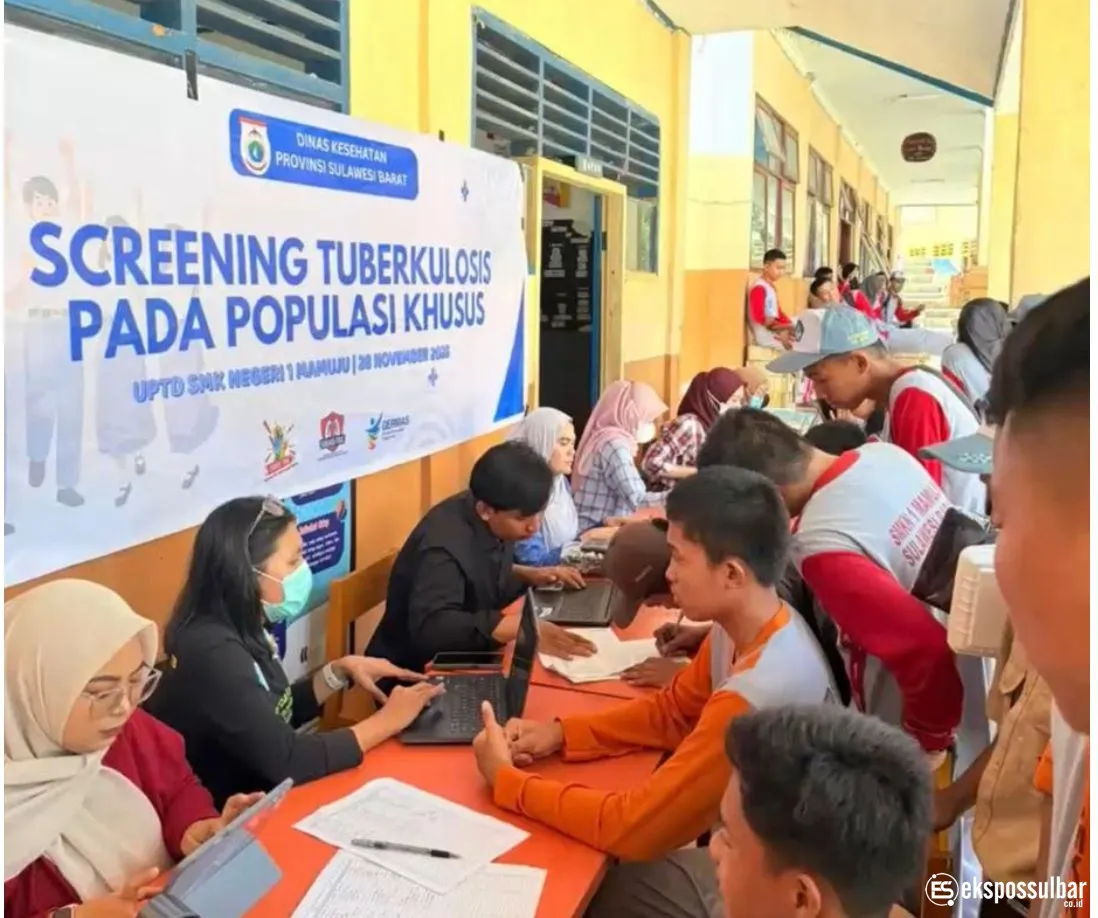 Dinkes Sulbar Gelar Skrining, Edukasi TBC dan Pengenalan SQUAD TBC di SMKN 1 Rangas Mamuju