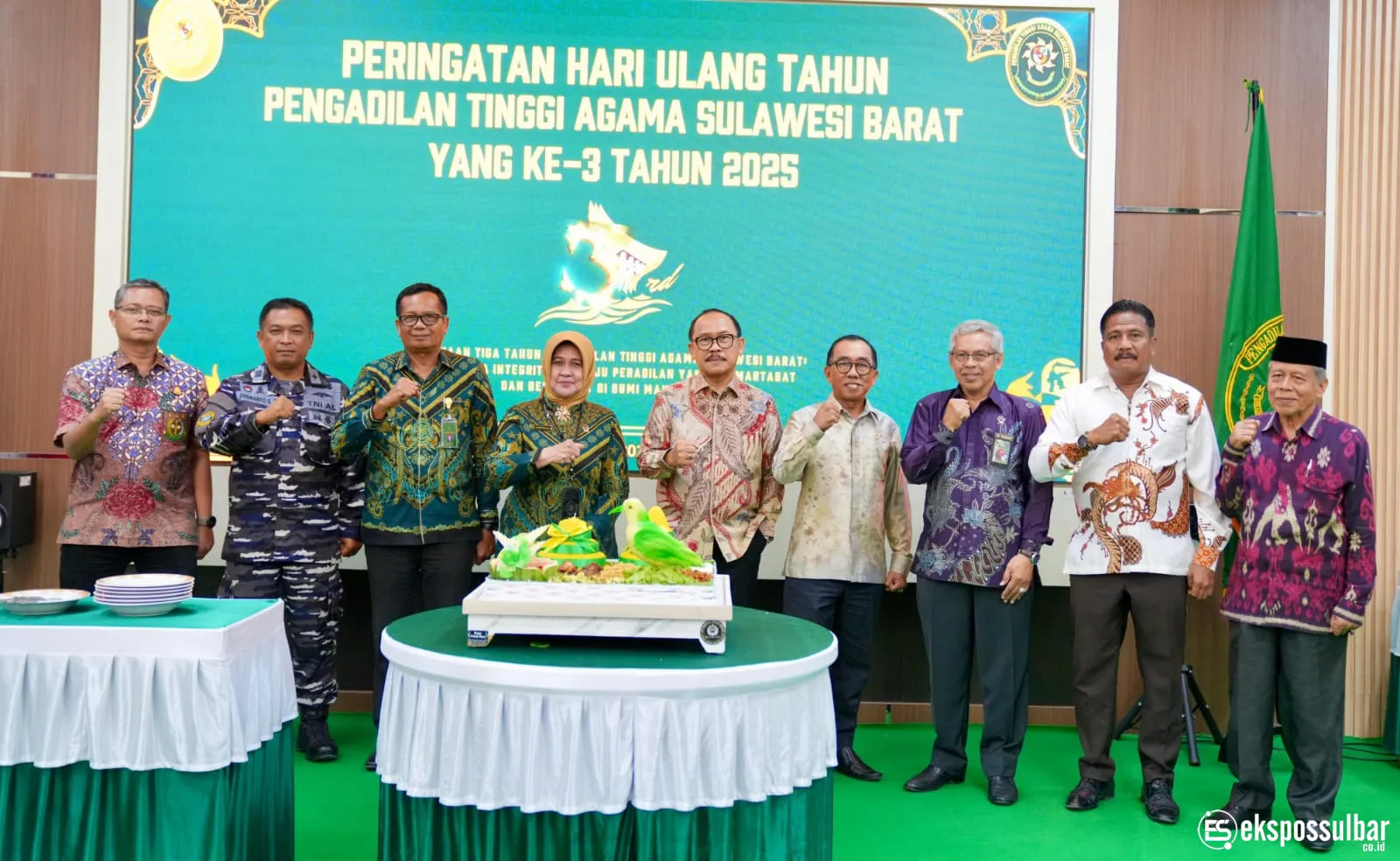 Gubernur SDK Hadiri HUT ke-3 PTA Sulbar, Tekankan Integritas dan Keadilan Peradilan