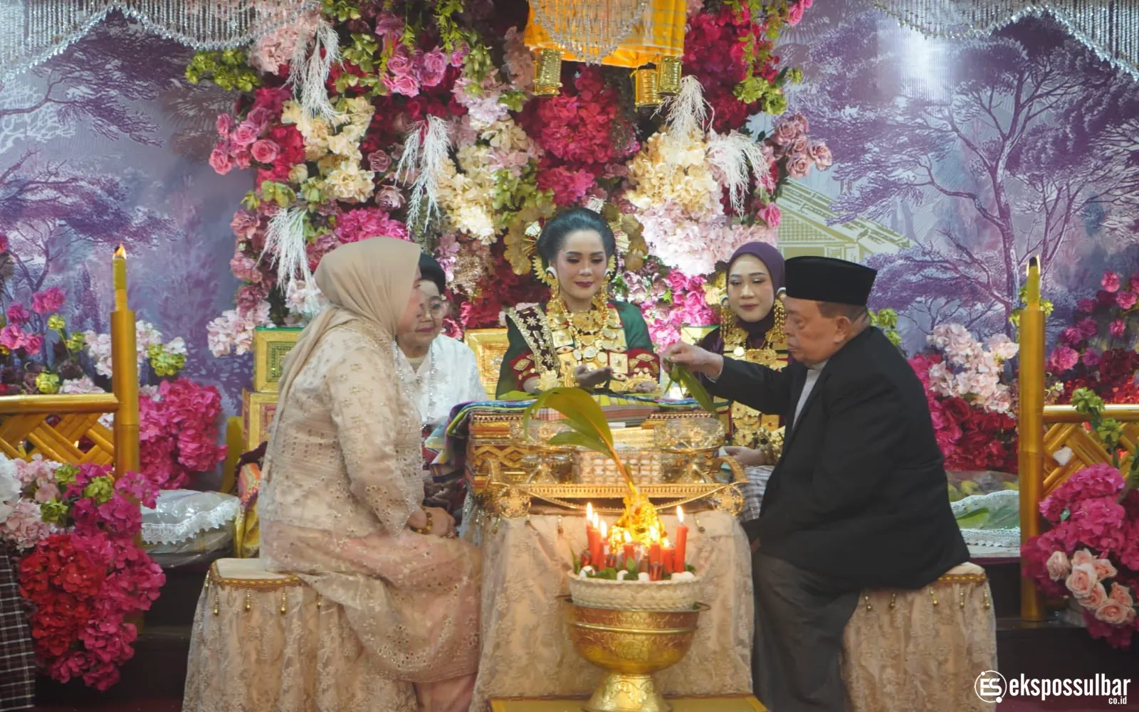 Wujud Pelestarian Adat Mandar, Wagub Sulbar Turut dalam Mappacci Cucu Gubernur Sulbar