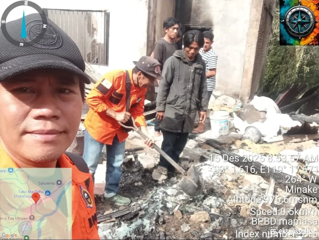 BPBD Sulbar Terima Laporan Kebakaran di Tandukkalua Mamasa