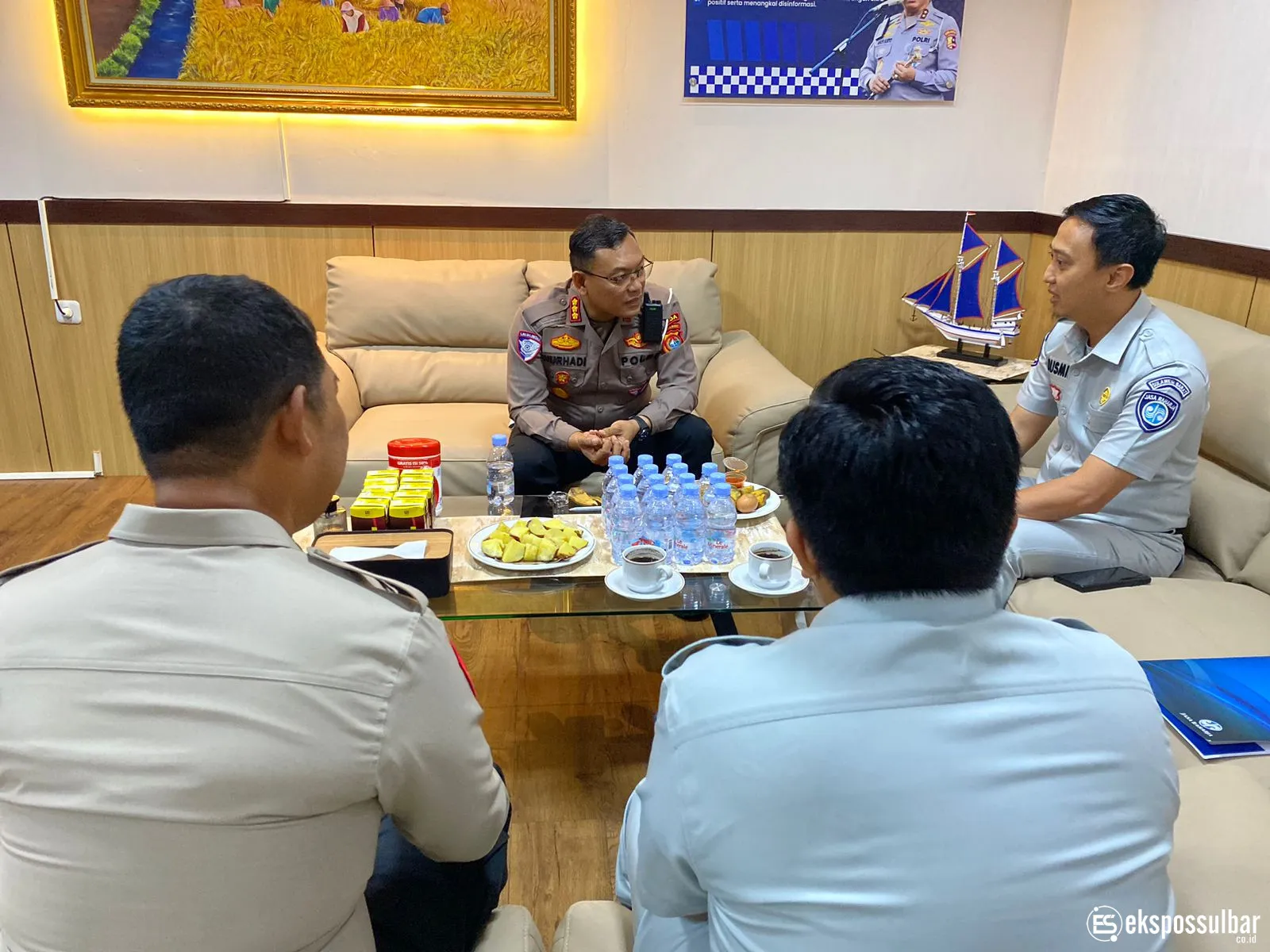 Dirlantas Polda Sulbar dan Jasa Raharja Perkuat Koordinasi, Targetkan Pelayanan Publik Lebih Optimal