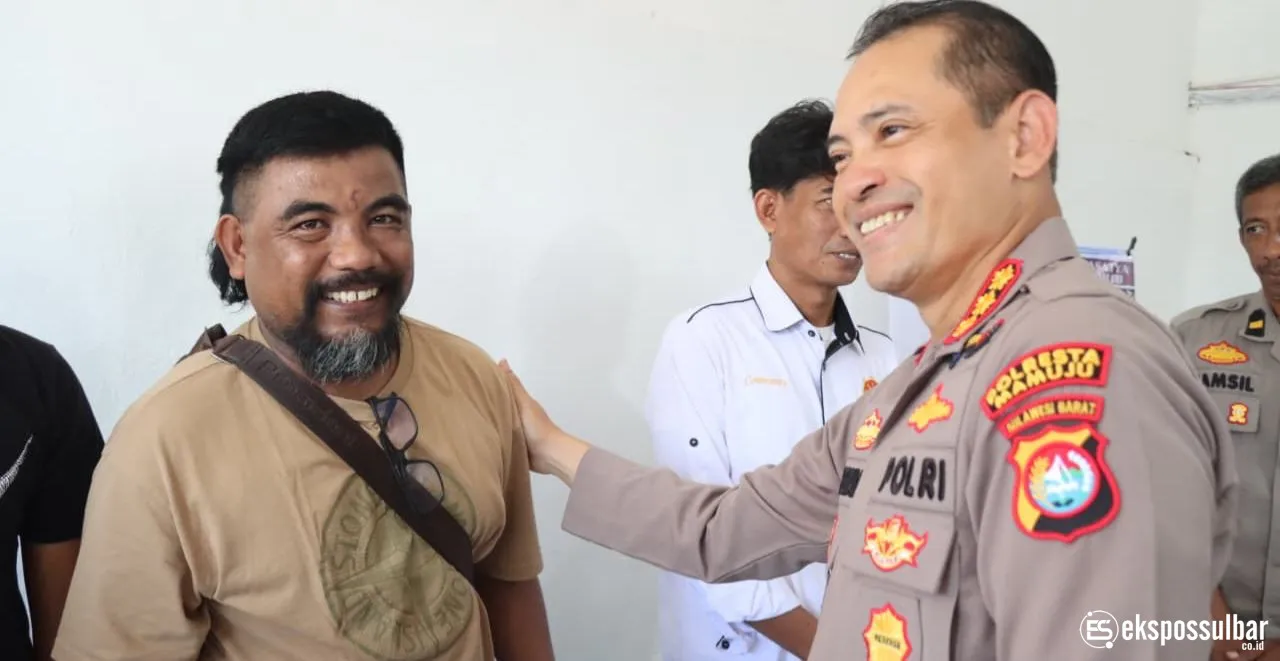 Jenguk Personel Korban Kericuhan Unras, Kapolresta Mamuju Jamin Biaya Pengobatan Hingga Pulih