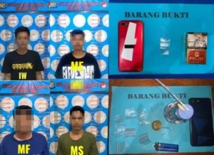 Sat Resnarkoba Polres Majene Bongkar Jaringan Sabu, Empat Terduga Pelaku Diamankan
