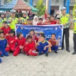 Lewat Sosialisasi, Polantas Polda Sulbar Gencar Bangun Budaya Tertib Helm di Sekolah-sekolah