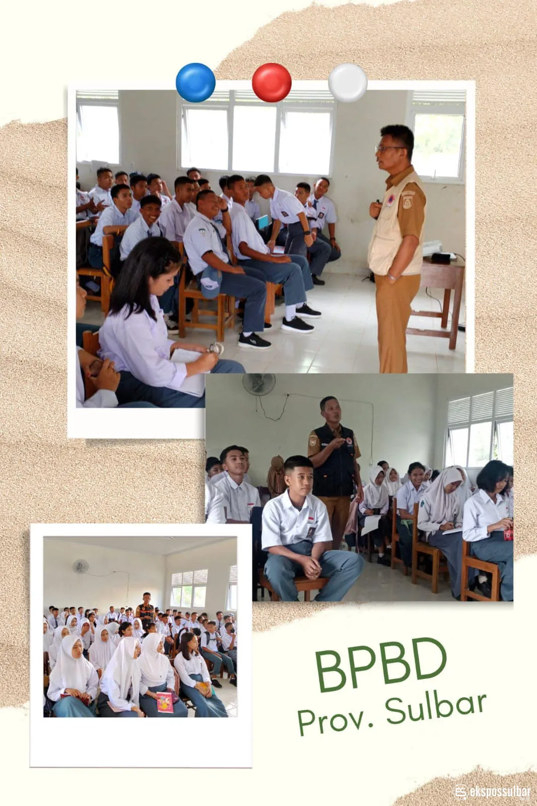 Wujudkan Satuan Pendidikan Aman Bencana, BPBD Sulbar Sinergi dengan Sekolah dan Dinas Pendidikan