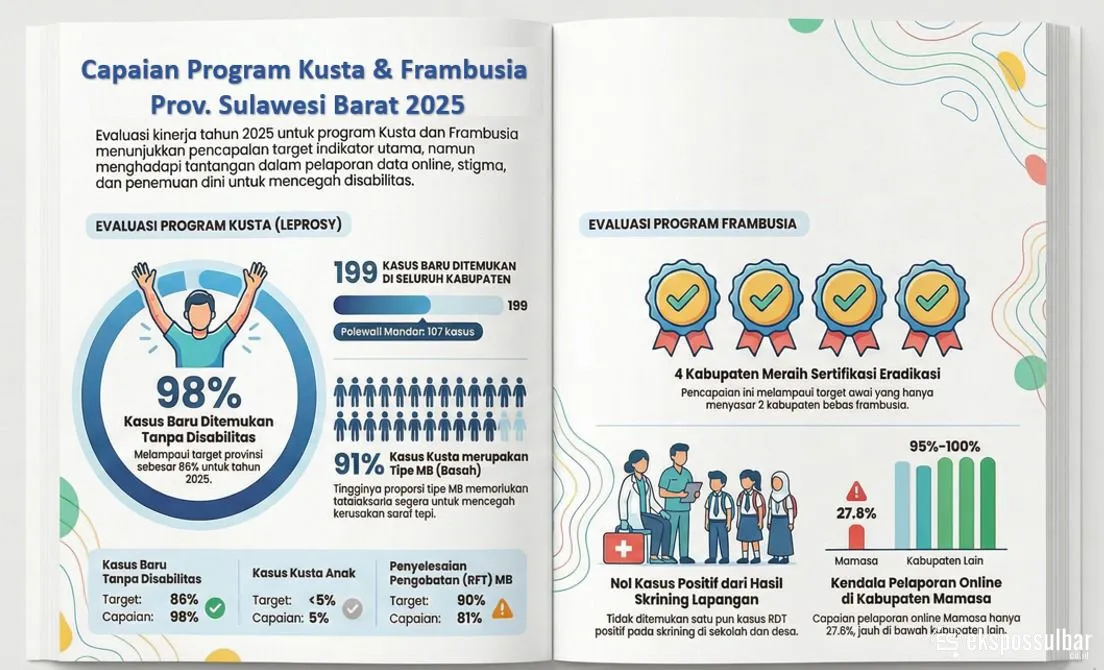 DKPPKB Sulbar Catat Capaian Positif Program Kusta dan Frambusia 2025, Perkuat Pencegahan untuk SDM Unggul