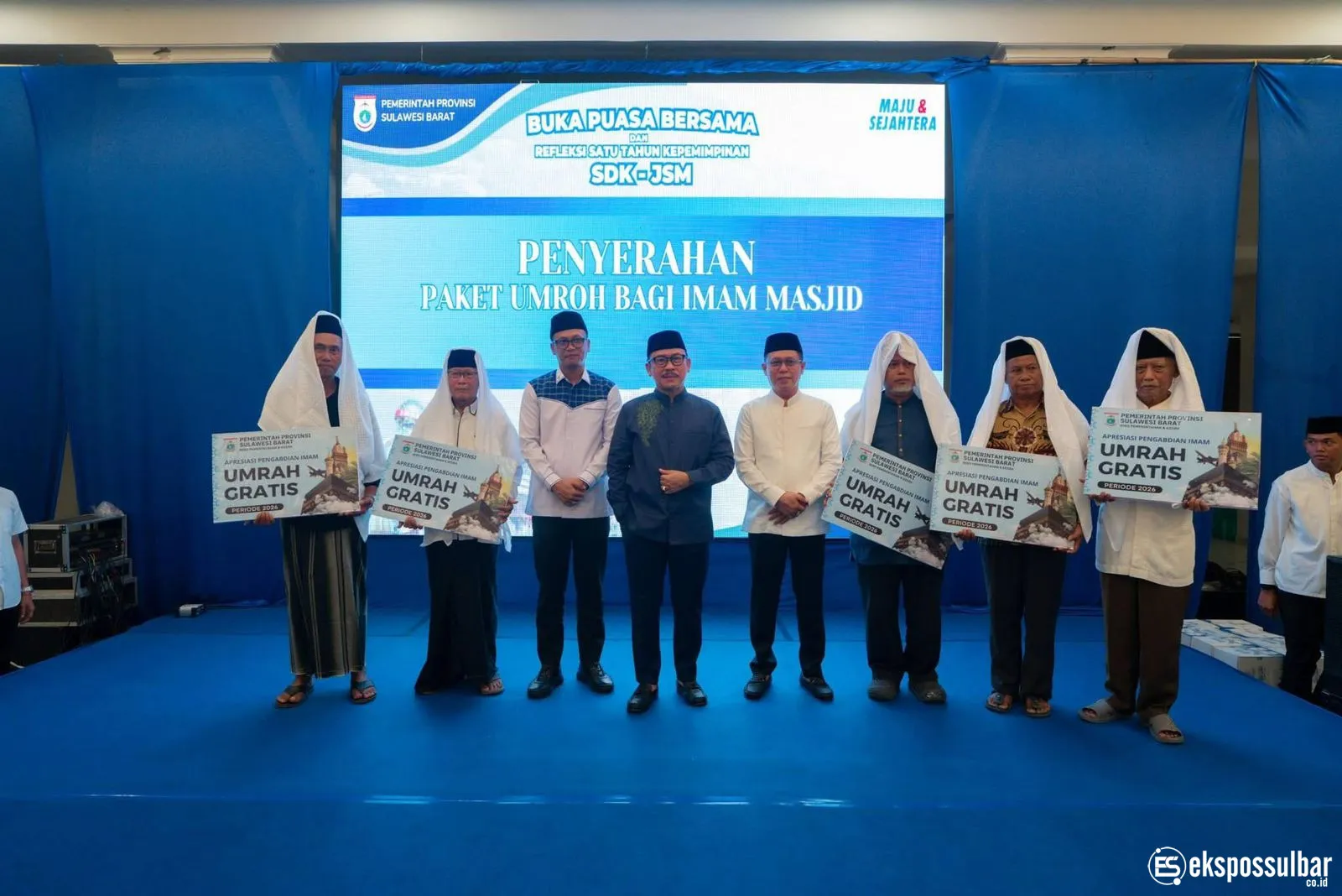 Pemprov Sulbar Berangkatkan Umroh Lima Imam Masjid, Komitmen Pemprov Melayani Masyarakat