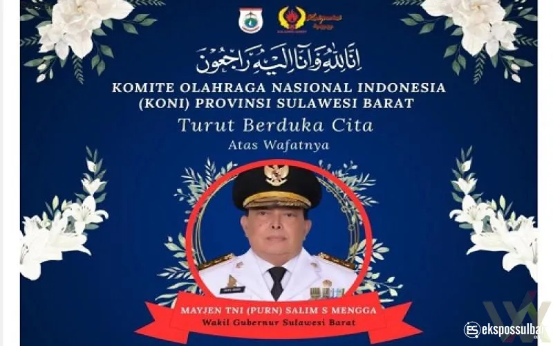 Salim S. Mengga Wafat, Ketum KONI Sulbar: Kehilangan Sosok Pemimpin Berintegritas