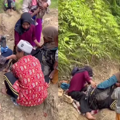 Pilu! Jalan Rusak Parah, Ibu di Mamuju Terpaksa Melahirkan di Pinggir Jalan