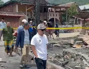 Pastikan Bantuan Tepat Sasaran, Pemprov dan DPRD Sulbar Tinjau Lokasi Kebakaran Galung Tuluk