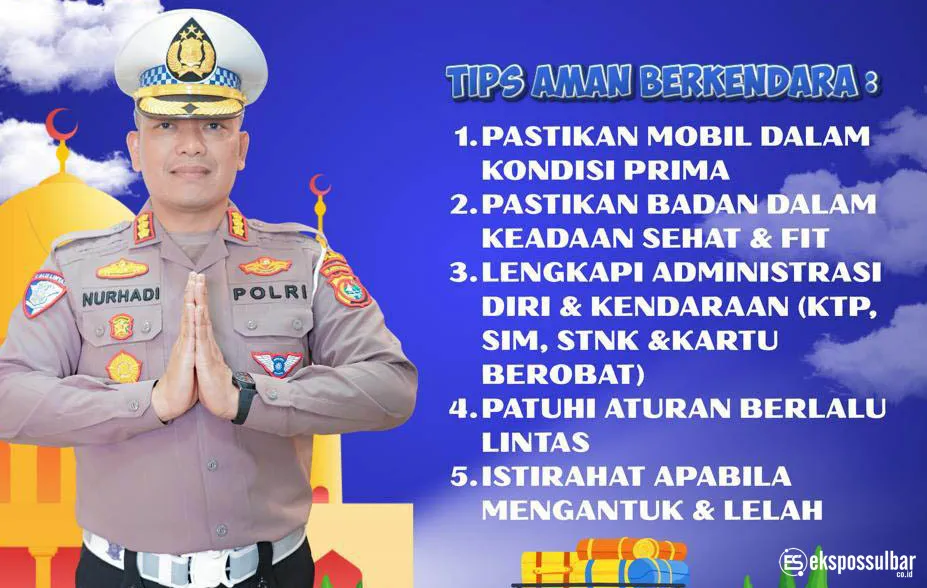 Ditlantas Polda Sulbar Berbagi Tips Mudik Aman, Jamin Perjalanan Keluarga Bahagia di Bulan Ramadan