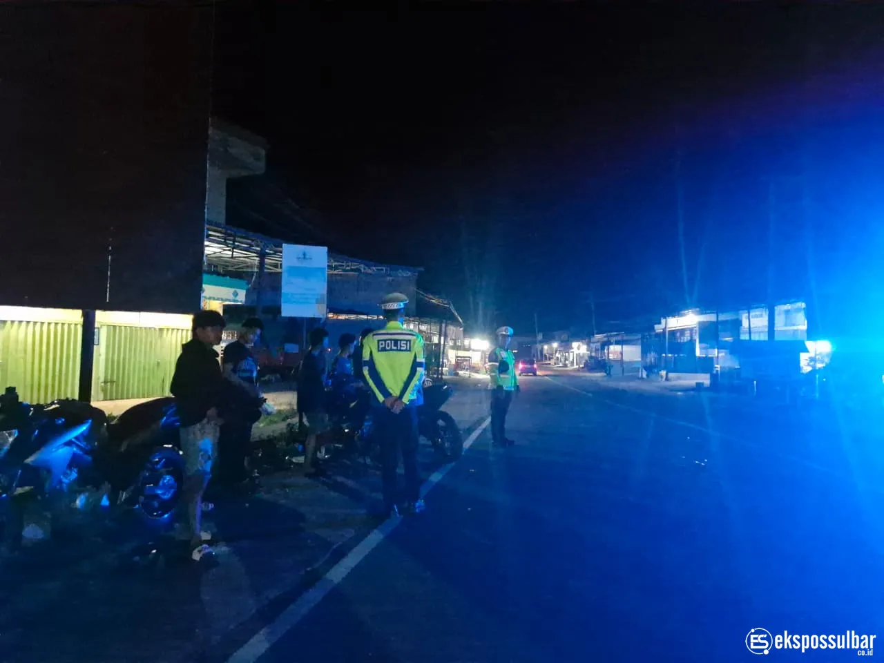 Patroli Blue Light Ditlantas Polda Sulbar Berikan Rasa Aman, Jamin Kenyamanan Ibadah di Bulan Ramadan