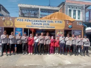 Tim Supervisi Polda Sulbar Cek Kesiapan Pos Pam Ops Ketupat Marano di Polman