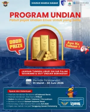Bayar Pajak Bisa Dapat Emas! Program Undian PT Jasa Raharja dan Bapenda Sulbar Resmi Digelar