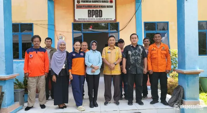 BPBD Sulbar Koordinasi dengan BPBD Mamasa Evaluasi Kesiapsiagaan Bencana