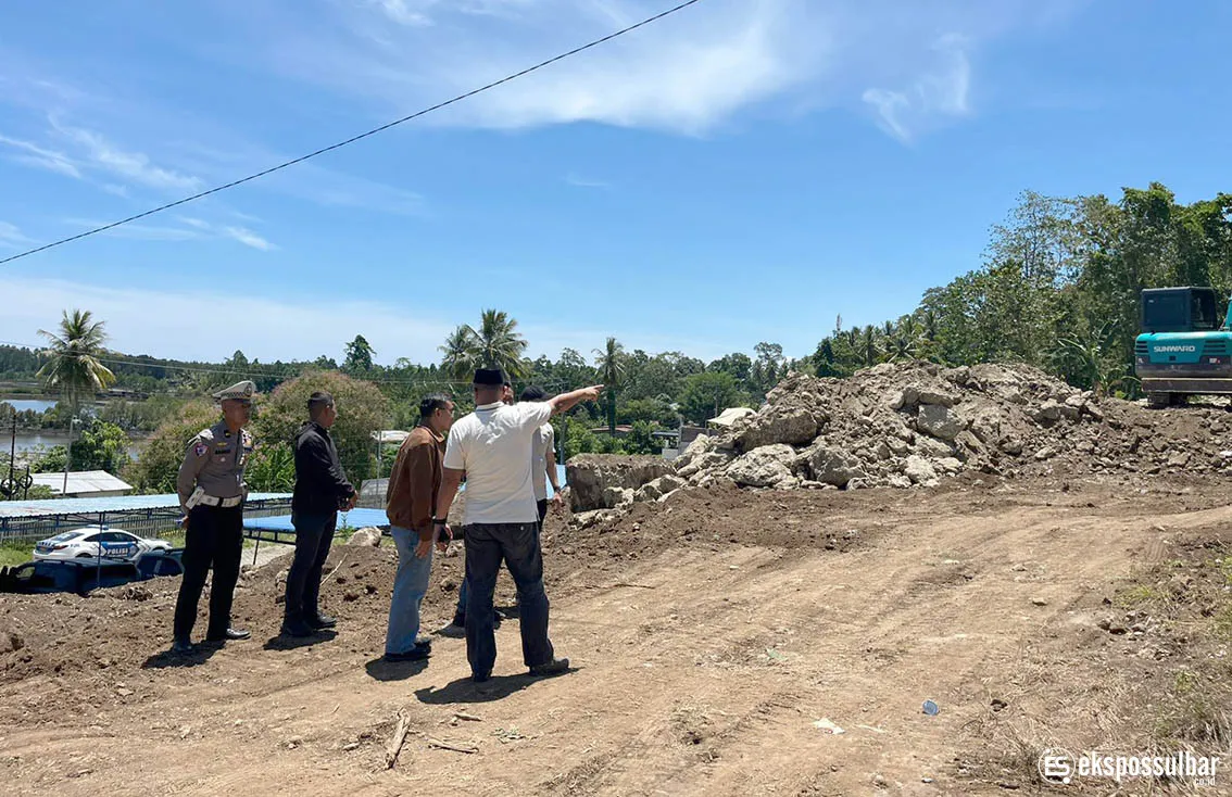 Kapolda Sulbar Cek Persiapan Lokasi Pembangunan Kantor PJR di Lengke