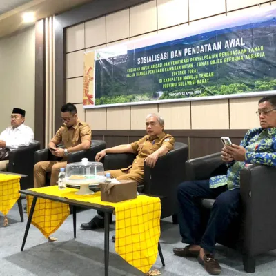 DLHK Sulbar Laksanakan Sosialisasi dan Pendataan Awal PPTPKH-TORA di Mamuju Tengah